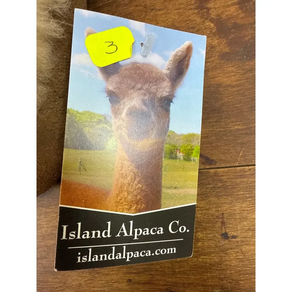 Island Alpaca Co. Martha's Vineyard 100% Baby Alpaca Moccasin Shoe Infant Size 3